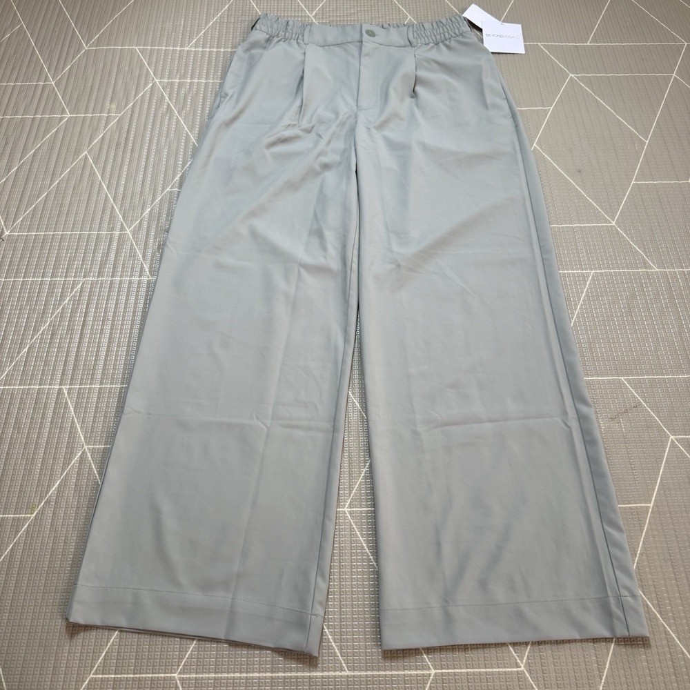 NEW Beyond Yoga Status Trouser Pants Large Career Travel Wide Leg NW1251